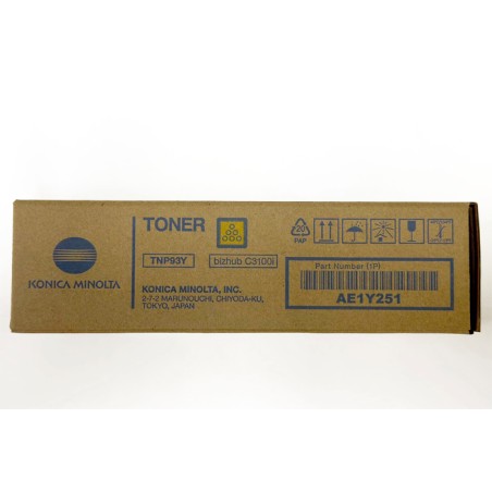 Oryginalny Toner Yellow Konica Minolta Bizhub C3100I (Tnp93Y, Tnp-93Y, Ae1Y251)