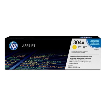 Oryginalny Toner Yellow Hp Color Laserjet Cp2025, Cm2320 (304A Cc532A)