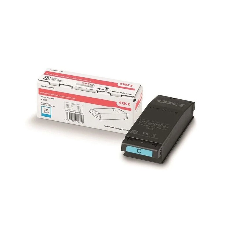 Oryginalny Toner Cyan Oki C650 (09006127)