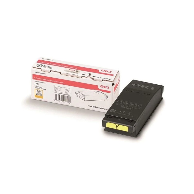 Oryginalny Toner Yellow Oki C650 (09006129)