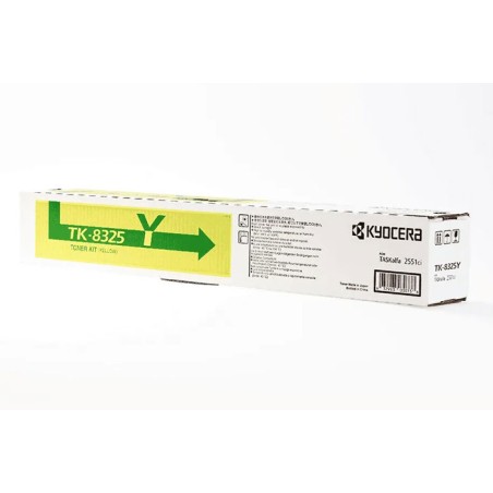 Oryginalny Toner Yellow Kyocera 2551Ci (Tk8325Y, Tk-8325Y, 1T02Npanl0)
