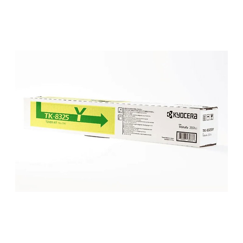 Oryginalny Toner Yellow Kyocera 2551Ci (Tk8325Y, Tk-8325Y, 1T02Npanl0)