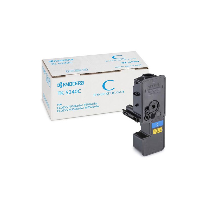 Oryginalny Toner Cyan Kyocera M5526, P5026 (Tk5240C, Tk-5240C, 1T02R7Cnl0)