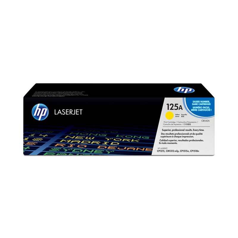 Oryginalny Toner Yellow Hp Color Laserjet Cm1312, Cp1215, Cp1515, Cp1518 (125A Cb542A)