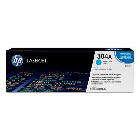 Oryginalny Toner Cyan Hp Color Laserjet Cp2025, Cm2320 (304A Cc531A)