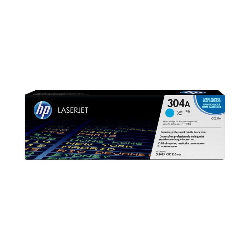 Oryginalny Toner Cyan Hp Color Laserjet Cp2025, Cm2320 (304A Cc531A)