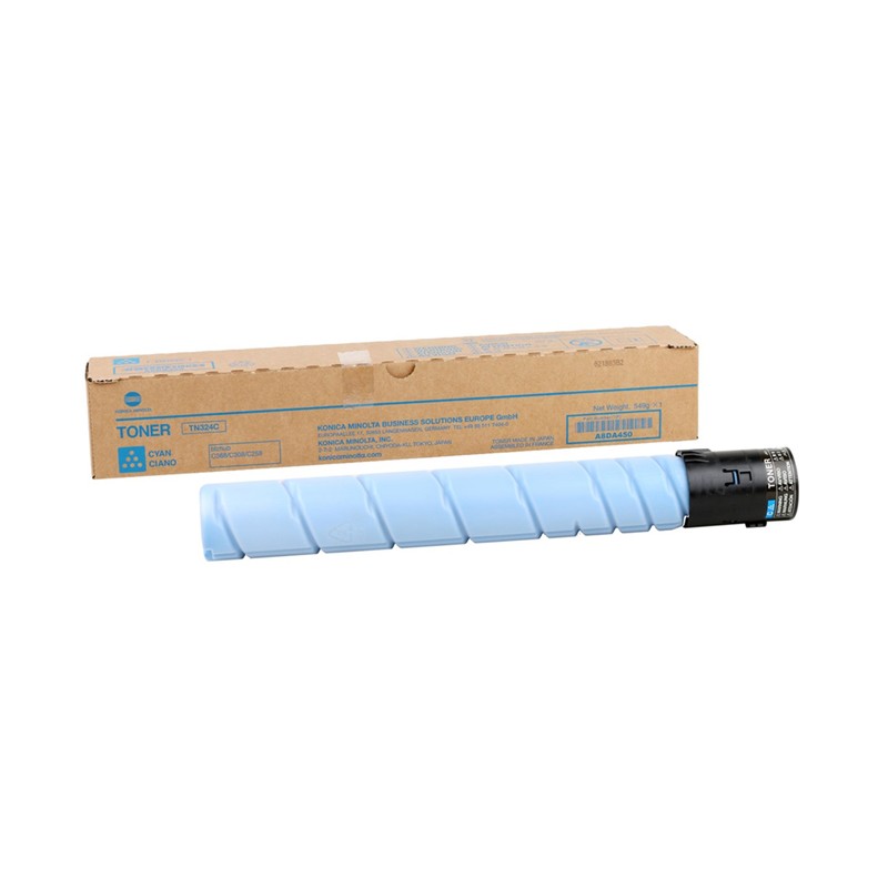 Oryginalny Toner Cyan Konica Minolta Bizhub C258, C308, C368 (Tn324C, Tn-324C, A8Da450)