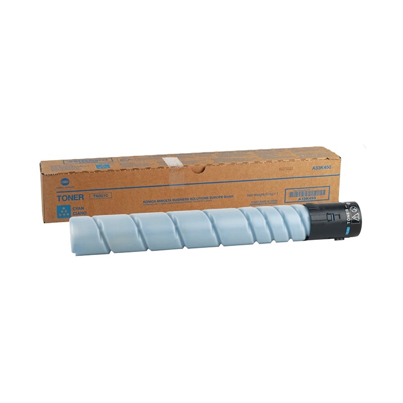 Oryginalny Toner Cyan Konica Minolta Bizhub C224, C284, C364 (Tn321C, Tn-321C, A33K450)
