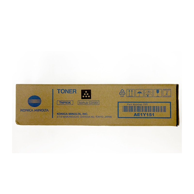 Oryginalny Toner Black Konica Minolta Bizhub C3100I (Tnp93K, Tnp-93K, Ae1Y151)