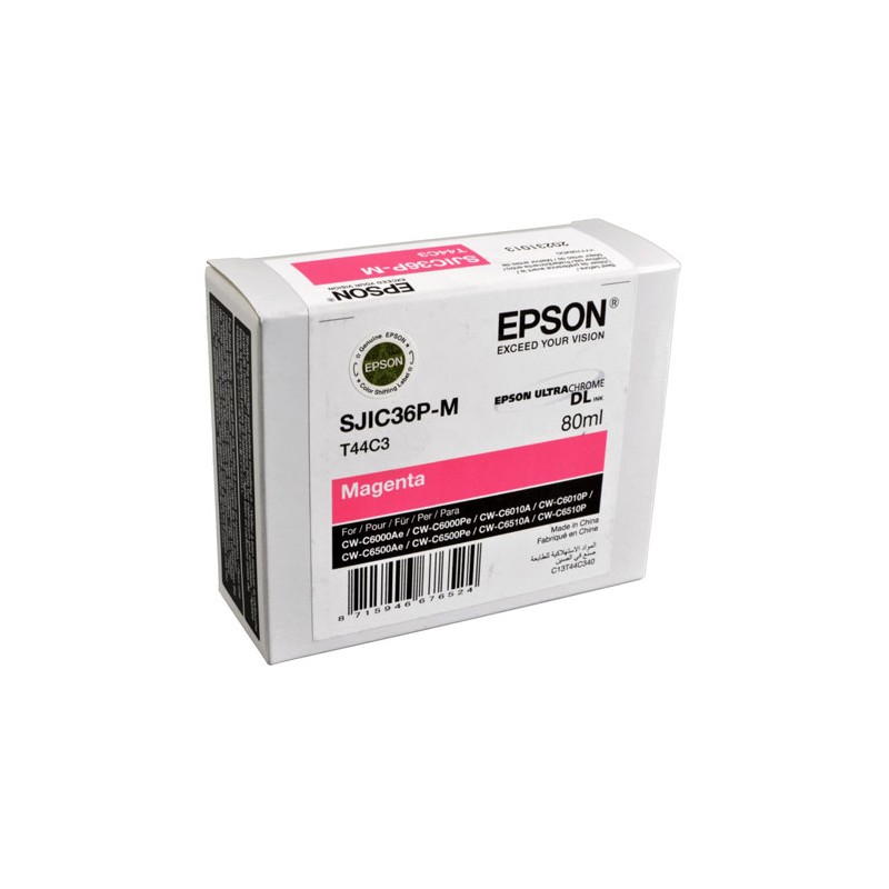 Oryginalny Tusz Magenta Epson Sjic36Pm, Sji-C36Pm, Sjic-36Pm (T44C3, C13T44C340)