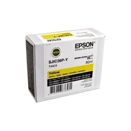 Oryginalny Tusz Yellow Epson Sjic36Py, Sji-C36Py, Sjic-36Py (T44C4, C13T44C440)