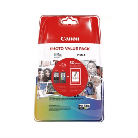 Oryginalny Tusz Cmyk Canon Pg-540L, Pg540L, Cl-541Xl, Cl541Xl (5224B012Aa, 5224B007)