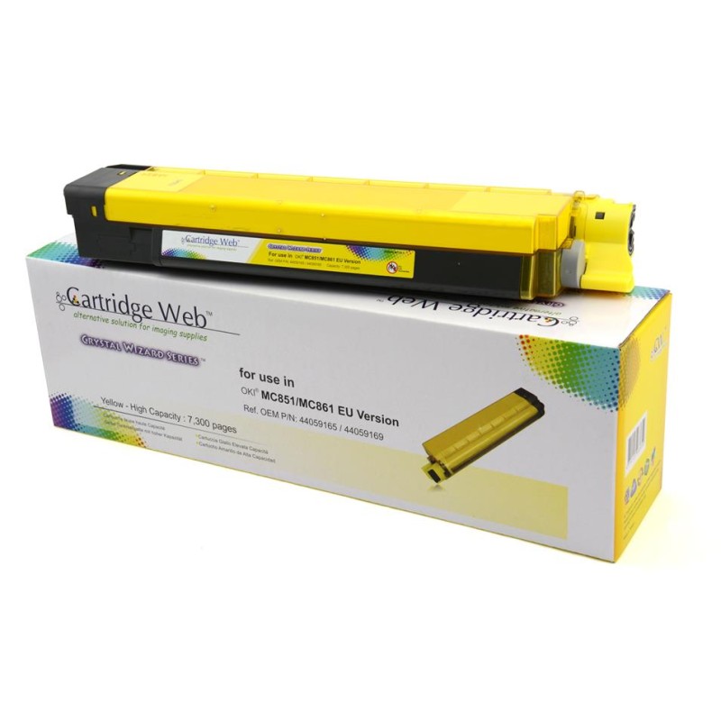 Toner Cartridge Web Yellow Oki Mc851 Zamiennik 44059165