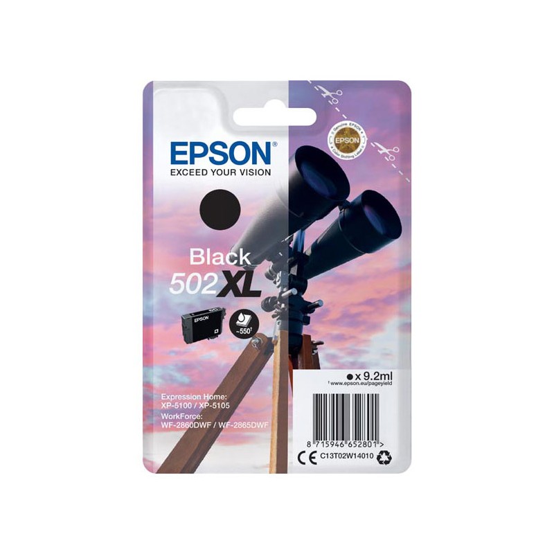 Oryginalny Tusz Black Epson 502Xl (T02W1, C13T02W14010)