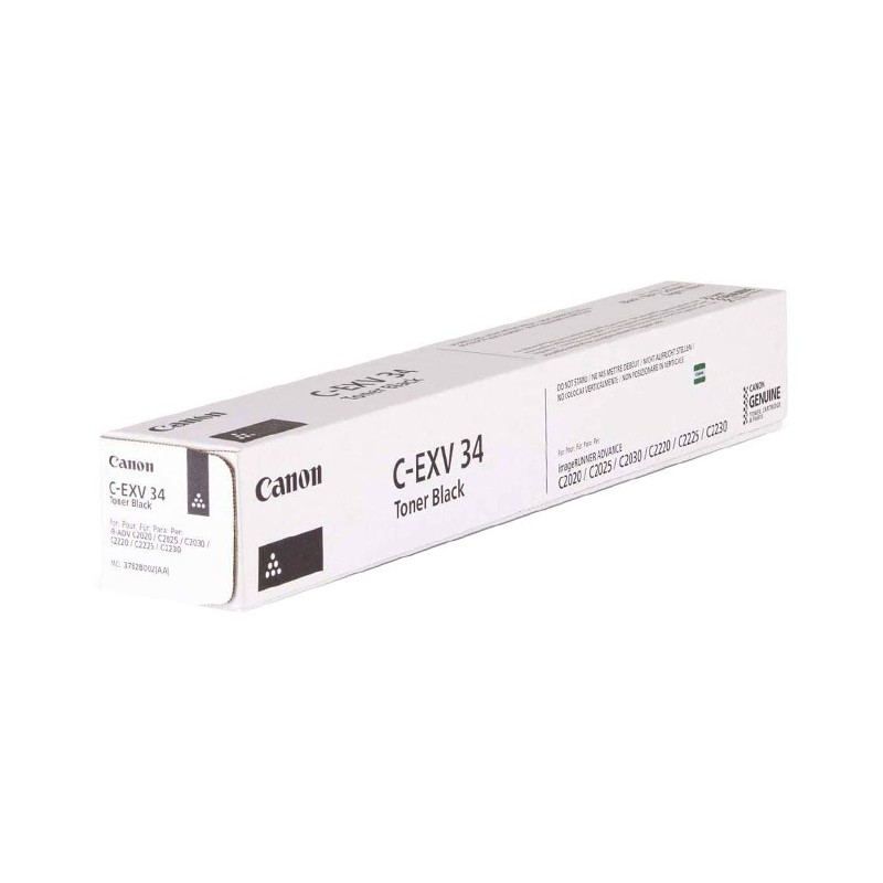 Oryginalny Toner Black Canon Adv Ir-C2020, Ir-C2025, Ir-C2030, Ir-C2220, Ir-C2225, Ir-C2230 (C-Exv34Bk, Cexv34Bk, 3782B002)