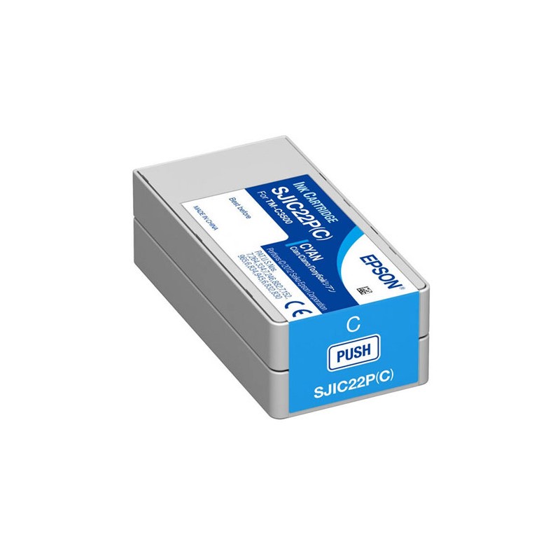 Oryginalny Tusz Cyan Epson Sjic22Pc, Sji-C22Pc, Sjic-22Pc (C33S020602)