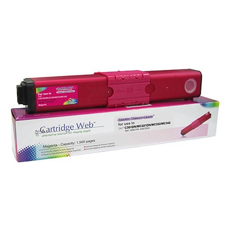 Toner Cartridge Web Magenta Oki C301 Zamiennik 44973534