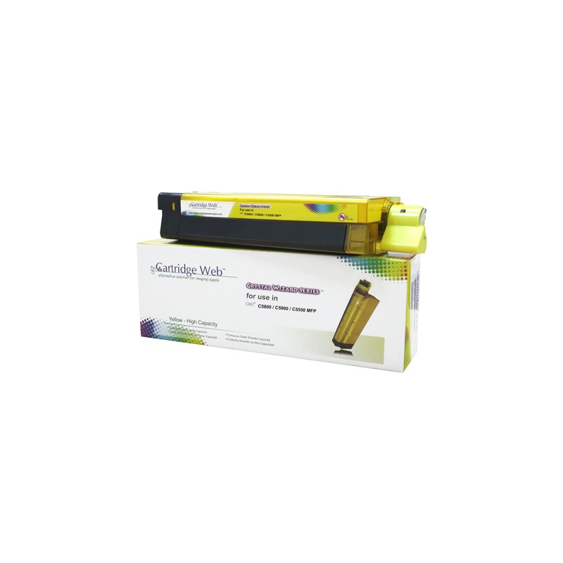 Toner Cartridge Web Yellow Oki C5800 Zamiennik 43324421