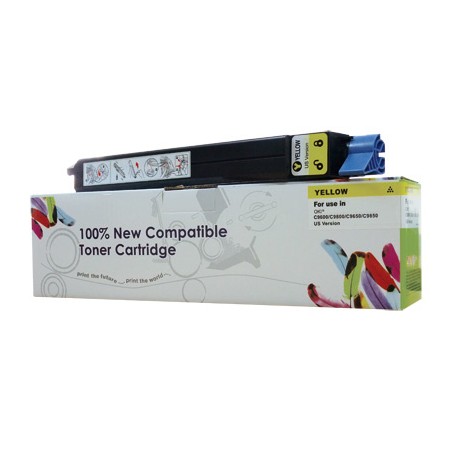Toner Cartridge Web Yellow Oki C9600, C9800 Zamiennik 42918913