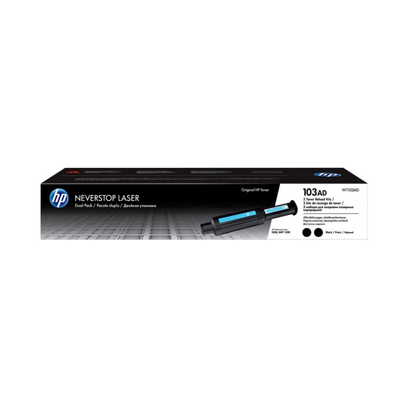 Oryginalny Toner Czarny Hp Neverstop Laser 1000, 1200 Mfp (103Ad W1103Ad) (Dwupak)