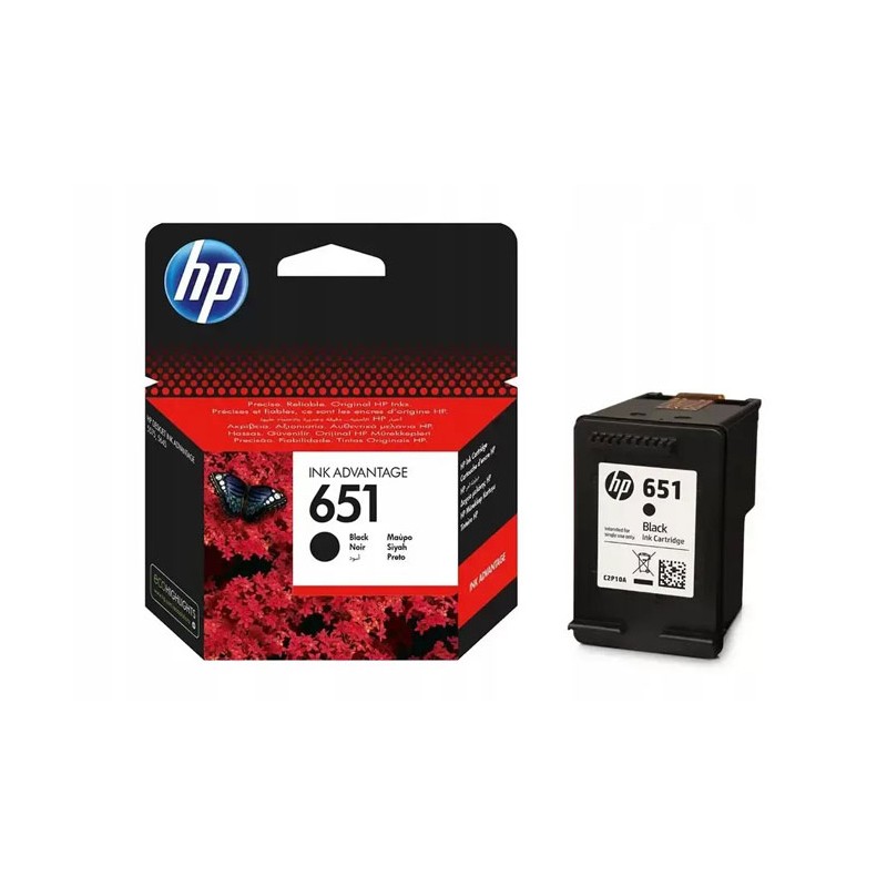 Oryginalny Tusz Black Hp 651 (C2P10Ae)