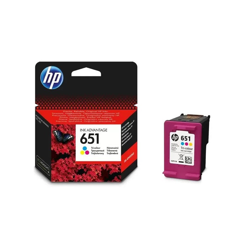 Oryginalny Tusz Trójkolorowy Hp 651 (C2P11Ae)