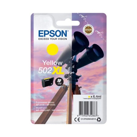 Oryginalny Tusz Yellow Epson 502Xl (T02W4, C13T02W44010)