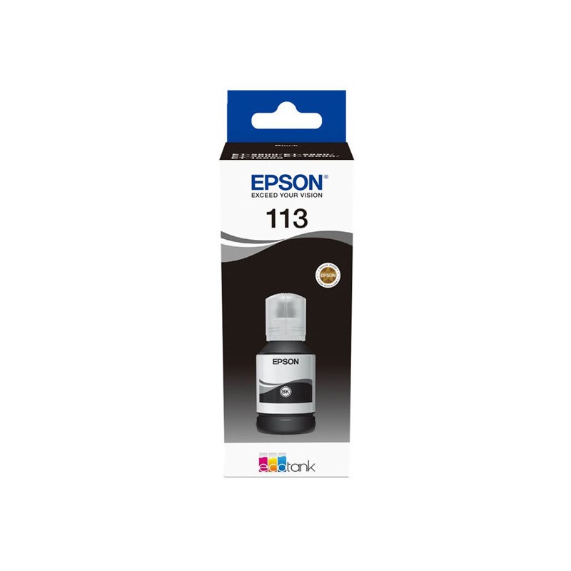 Oryginalny Tusz W Butelce Black Epson 113 (T06B1, C13T06B140)