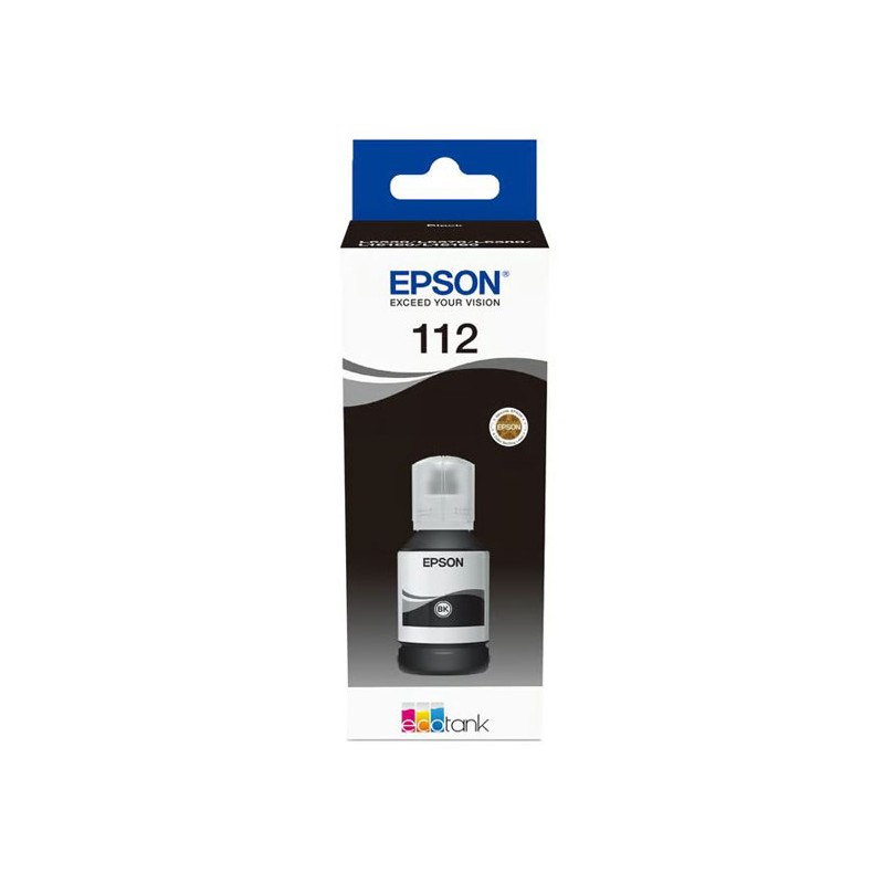 Oryginalny Tusz W Butelce Black Epson 112 (T06C1, C13T06C14A)