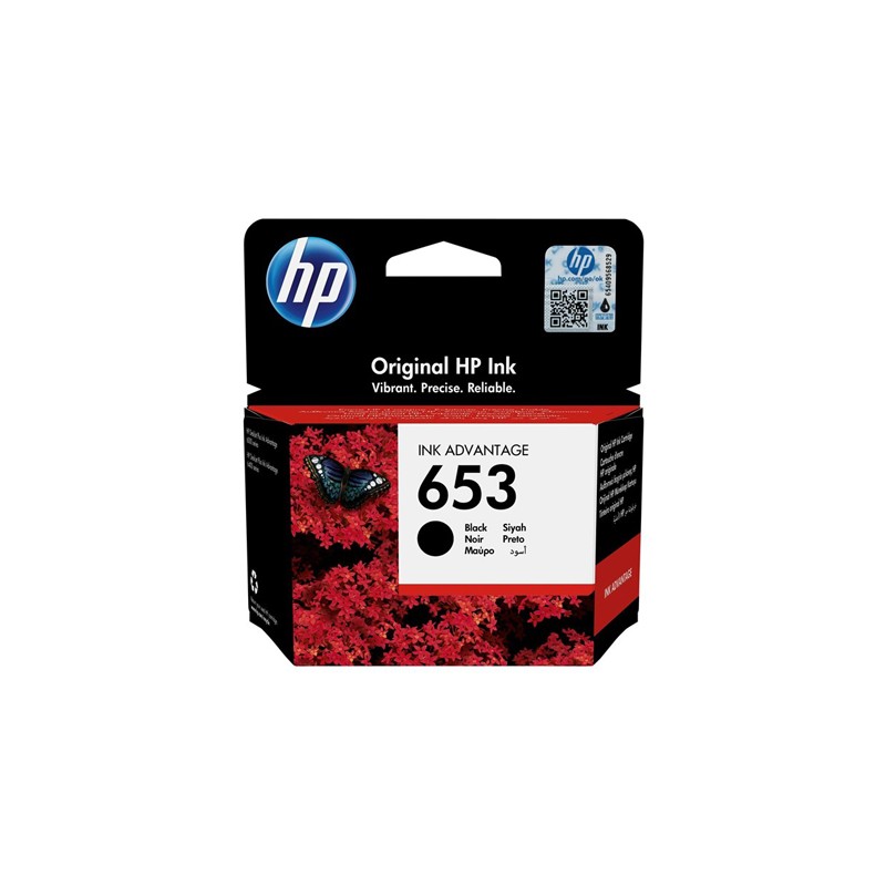 Oryginalny Tusz Black Hp 653 (3Ym75Ae)