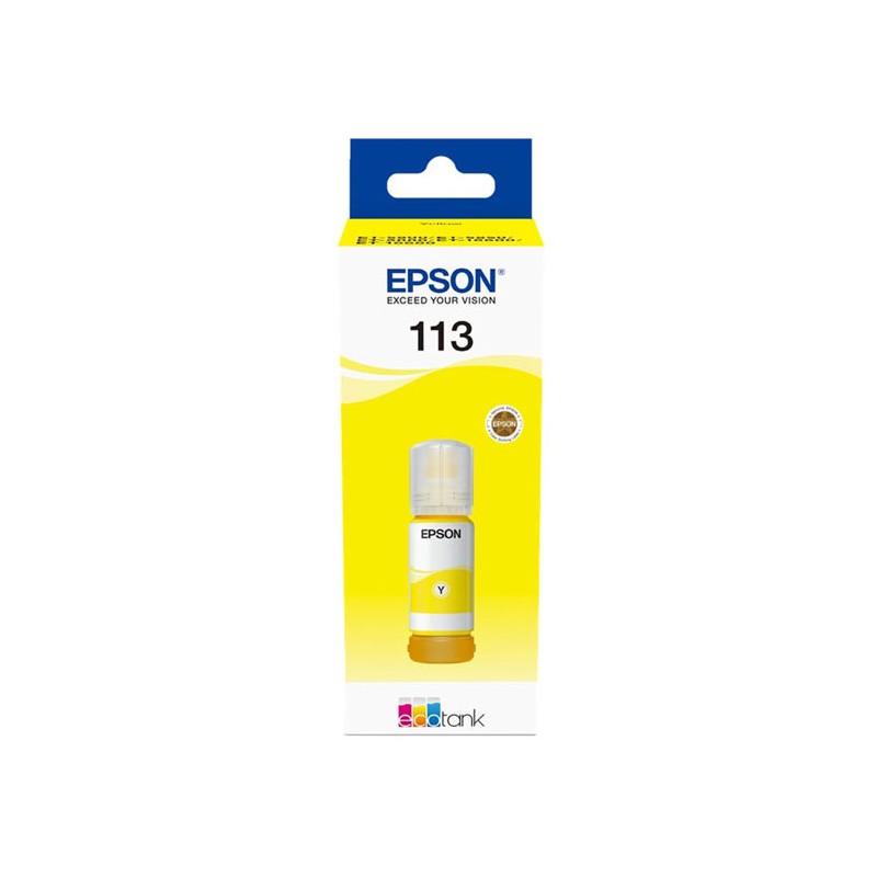 Oryginalny Tusz W Butelce Yellow Epson 113 (T06B4, C13T06B440)