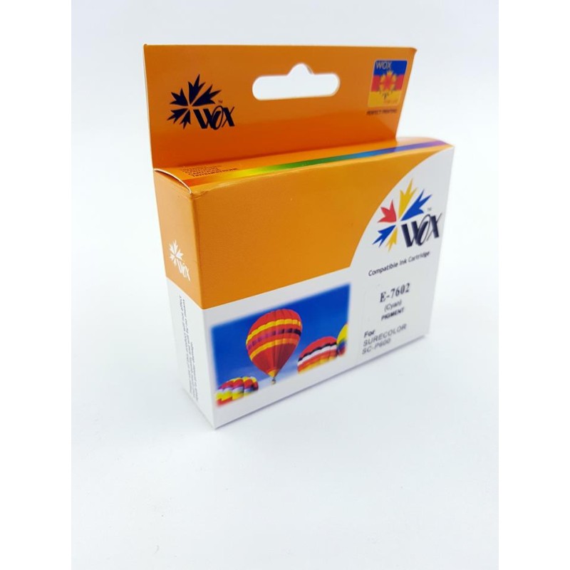 Tusz Wox Cyan Epson T7602 Zamiennik C13T76024010