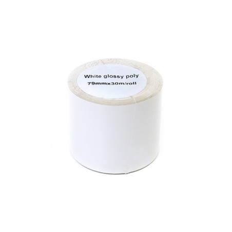Etykiety Błyszczące W Rolce Jetworld Białe 79Mm*30M Zamiennik Do Epson Tm-3500 (Rolka Z Perforacją Wzdłużną, Wielkość Rdzenia 51