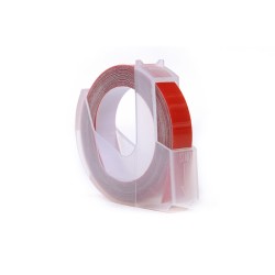 Taśma 3D Jetworld Zamiennik Dymo Biały Na Czerwonym (Do Wytłaczania, Emboss) 9Mm X 3M (S0898150) (10Szt.)