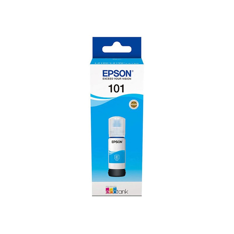 Oryginalny Tusz W Butelce Cyan Epson 101 (T03V2, C13T03V24A)