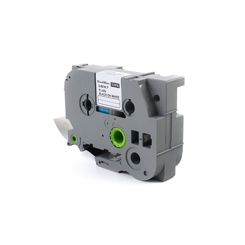 Taśma Jetworld Czarny Na Białym Zamiennik Brother 45Mm X 21Mm Fle-2511 (Fle2511, Fl-2511, Fl2511) Z Zawieszką