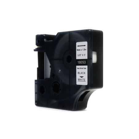 Taśma Jetworld Zamiennik Dymo Rhino Czarny Na Białym (18053) Rurka Termokurczliwa 9Mm X 1.5M