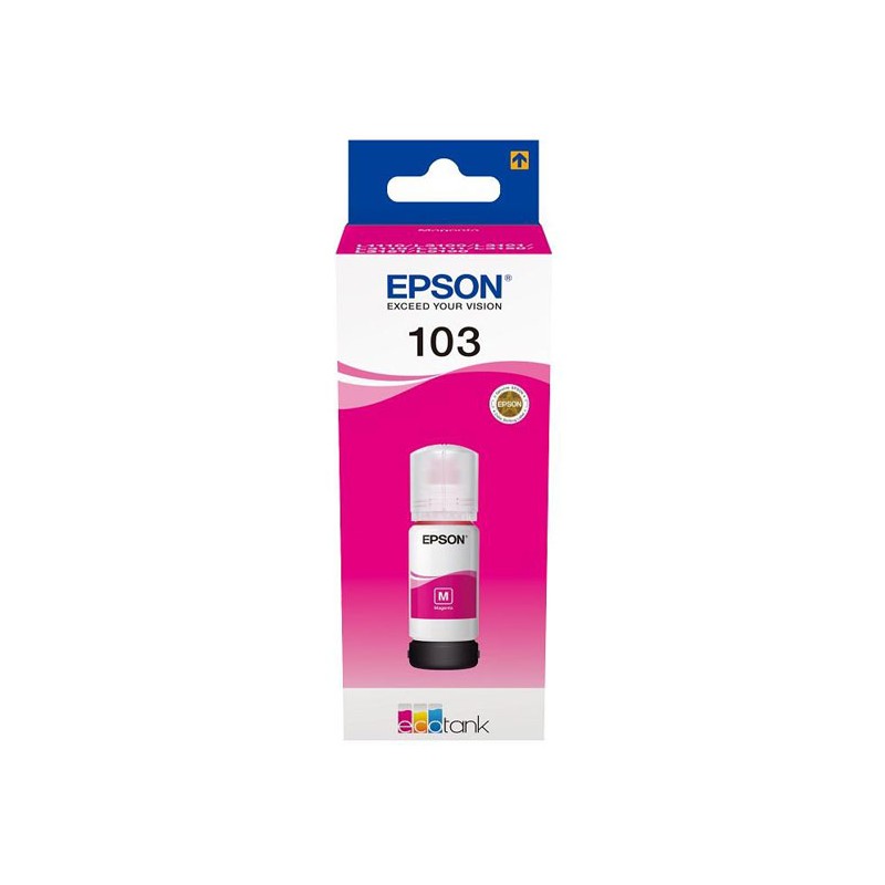 Oryginalny Tusz W Butelce Magenta Epson 103 (T00S3, C13T00S34A)