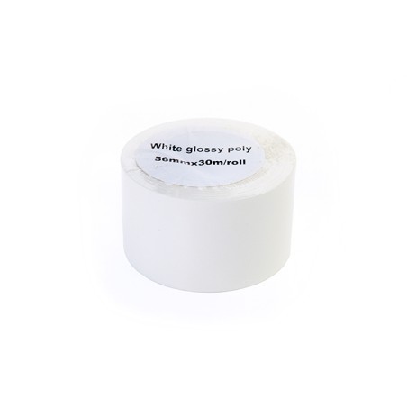 Etykiety Błyszczące W Rolce Jetworld Białe 56Mm*30M Zamiennik Do Epson Tm-3500 (Rolka Z Perforacją Wzdłużną, Wielkość Rdzenia 51