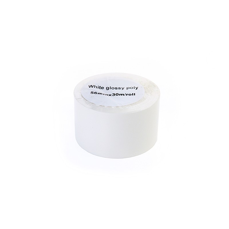 Etykiety Błyszczące W Rolce Jetworld Białe 56Mm*30M Zamiennik Do Epson Tm-3500 (Rolka Z Perforacją Wzdłużną, Wielkość Rdzenia 51