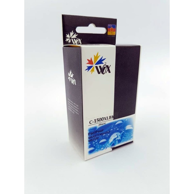 Tusz Wox Black Canon Pgi-1500Xlbk Z Chipem Zamiennik Pgi1500Xlbk
