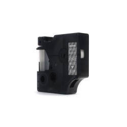 Taśma Jetworld Zamiennik Dymo D1 Biały Na Przezroczystym 6Mm X 7M Lm100, Lm100+, Lm200, Lm300, Lm400, Lm420P, Lm350, Lm350D, Lm3