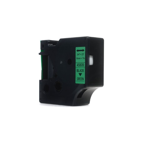Taśma Jetworld Zamiennik Dymo D1 Czarny Na Zielonym, 19Mm X 7M (45809) (S0720890)