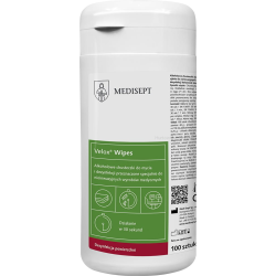 Medisept Velox Wipes Chusteczki Na Bazie Alkoholu Do Szybkiej Dezynfekcji Powierzchni Tuba 100Szt. Im-Dez-Ml979