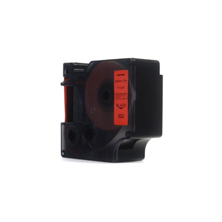 Taśma Jetworld Zamiennik Dymo D1 Czarny Na Czerwonym, 24Mm X 7M (53717) (S0720970)