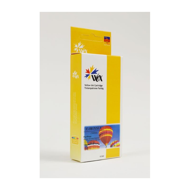 Tusz Wox Yellow Canon Cli581Y Xxl Zamiennik Cli-581Y Xxl (1997C001)