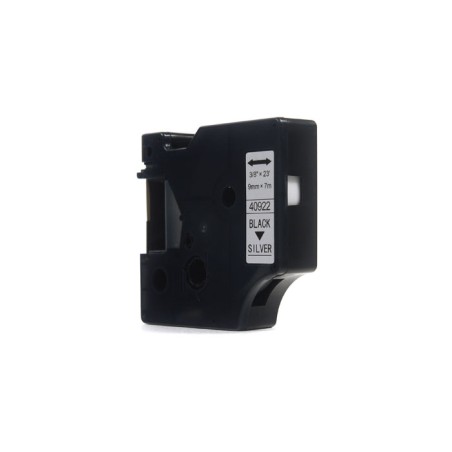 Taśma Jetworld Zamiennik Dymo D1 Czarny Na Srebrnym 9Mm X 7M  Lm100, Lm100Plus, Lm100Series, Lm120P, Lm280, Lm300, Lm350, Lm350D