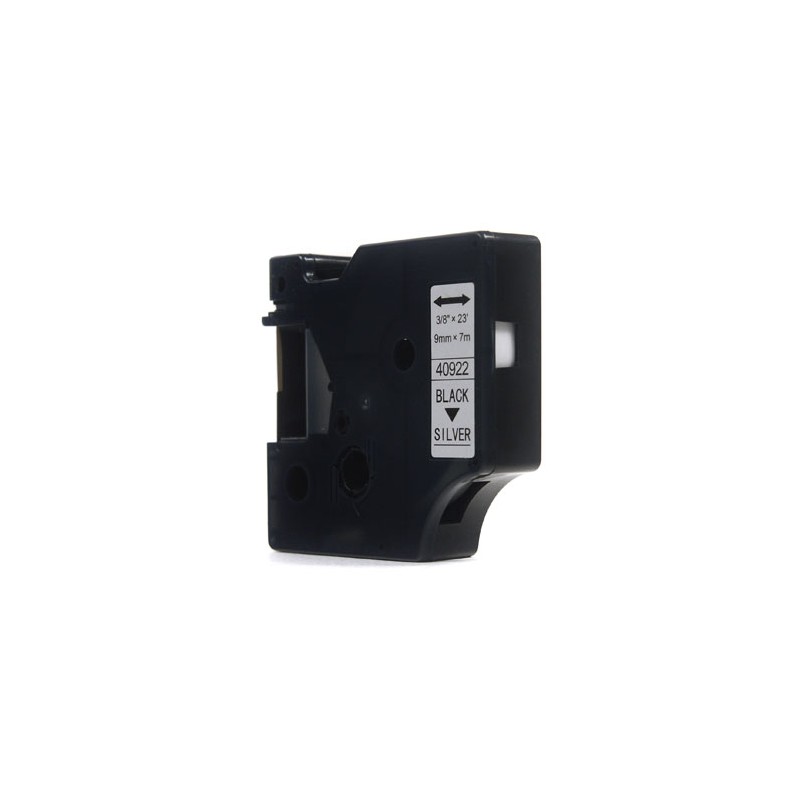 Taśma Jetworld Zamiennik Dymo D1 Czarny Na Srebrnym 9Mm X 7M  Lm100, Lm100Plus, Lm100Series, Lm120P, Lm280, Lm300, Lm350, Lm350D