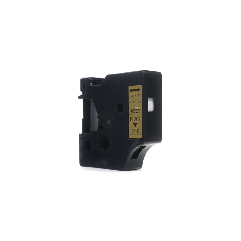 Taśma Jetworld Zamiennik Dymo D1 Czarny Na Złotym 9Mm X 7M  Lm100, Lm100Plus, Lm100Series, Lm120P, Lm280, Lm300, Lm350, Lm350D, 