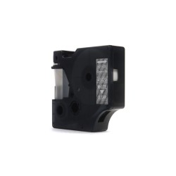 Taśma Jetworld Zamiennik Dymo D1 Biały Na Przezroczystym 12Mm X 7M Lm100, Lm100+, Lm200, Lm300, Lm400, Lm420P, Lm350, Lm350D, Lm